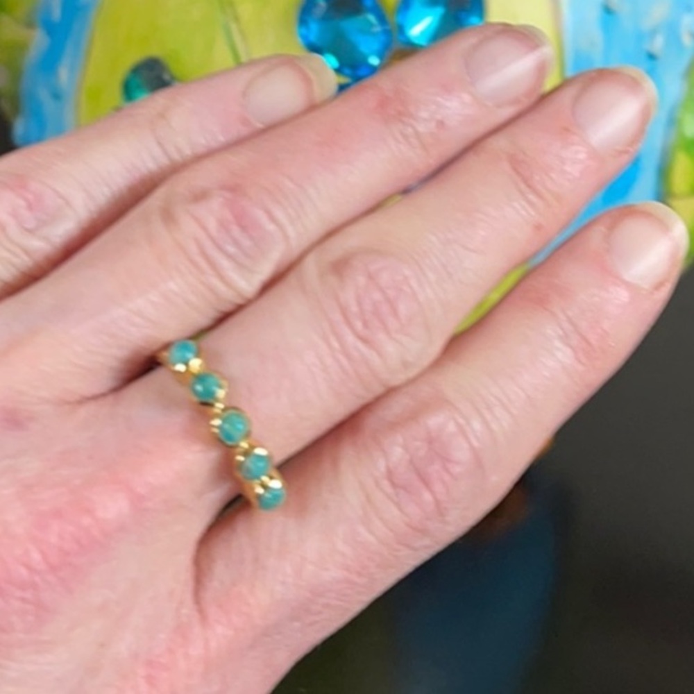 Wow Anna Beckturquoise Multi-Stone Ring - image 2